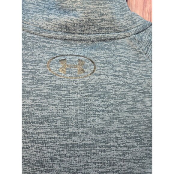 Under Armour Mens HeatGear 1/4 Zip Mock Neck Pullover Medium - Picture 6 of 8